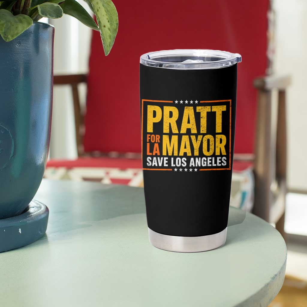 Pratt For Mayor Save Los Angeles Tumbler Cup Spencer Supporter