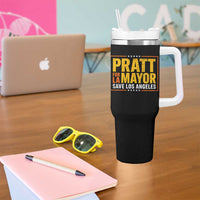 Pratt For Mayor Save Los Angeles Tumbler With Handle Spencer Supporter
