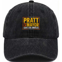 Pratt For Mayor Save Los Angeles Washed Cotton Baseball Cap Spencer Supporter