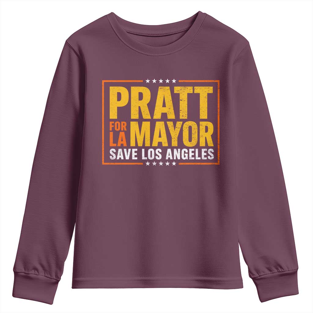 Pratt For Mayor Save Los Angeles Youth Sweatshirt Spencer Supporter
