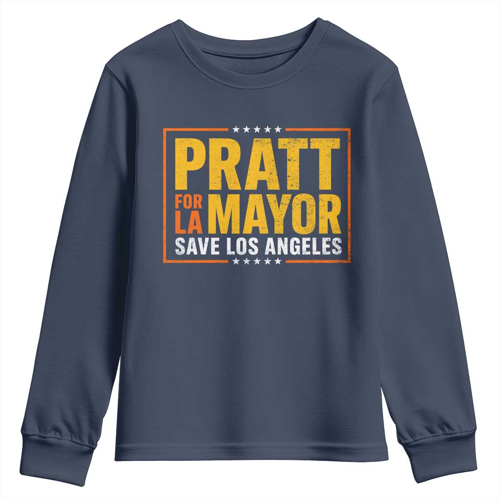 Pratt For Mayor Save Los Angeles Youth Sweatshirt Spencer Supporter