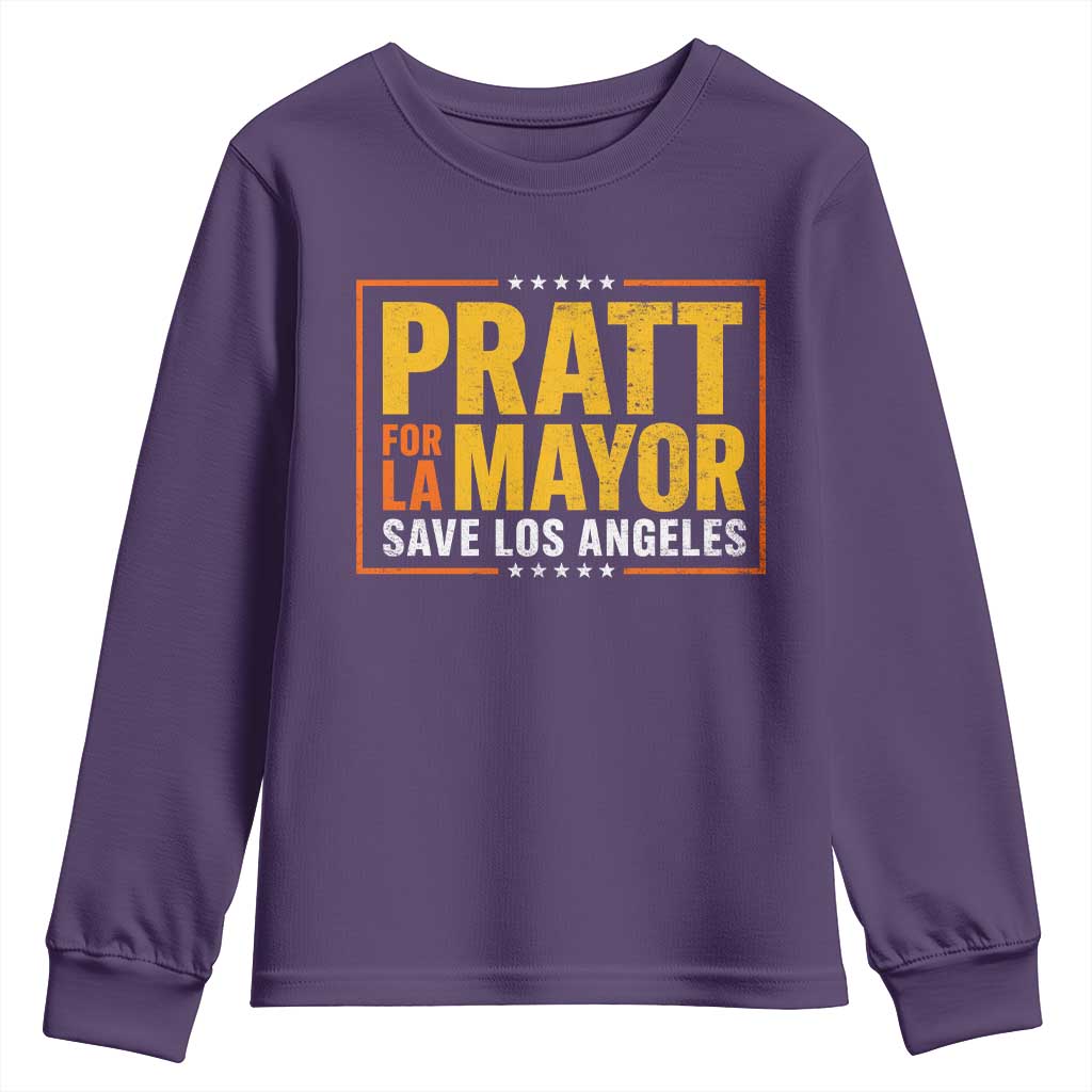 Pratt For Mayor Save Los Angeles Youth Sweatshirt Spencer Supporter