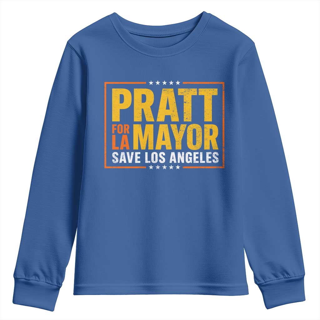 Pratt For Mayor Save Los Angeles Youth Sweatshirt Spencer Supporter