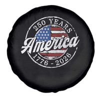 America 250 Years 1776 2026 Spare Tire Cover 250th Anniversary USA Vintage USA Flag