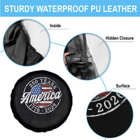 America 250 Years 1776 2026 Spare Tire Cover 250th Anniversary USA Vintage USA Flag