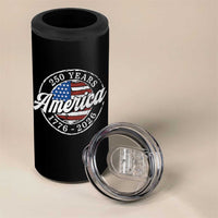 America 250 Years 1776 2026 4 in 1 Can Cooler Tumbler 250th Anniversary USA Vintage USA Flag