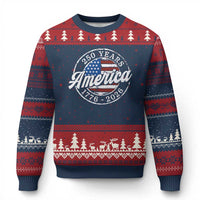 America 250 Years 1776 2026 Ugly Christmas Sweater 250th Anniversary USA Vintage USA Flag