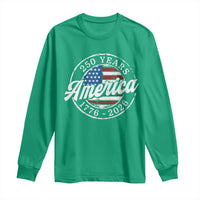 America 250 Years 1776 2026 Long Sleeve Shirt 250th Anniversary USA Vintage USA Flag