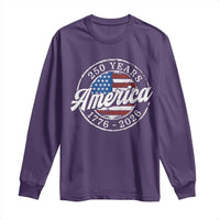 America 250 Years 1776 2026 Long Sleeve Shirt 250th Anniversary USA Vintage USA Flag