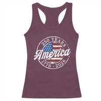 America 250 Years 1776 2026 Racerback Tank Top 250th Anniversary USA Vintage USA Flag