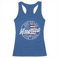 America 250 Years 1776 2026 Racerback Tank Top 250th Anniversary USA Vintage USA Flag
