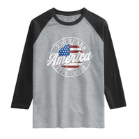 America 250 Years 1776 2026 Raglan Shirt 250th Anniversary USA Vintage USA Flag