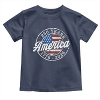 America 250 Years 1776 2026 Toddler T Shirt 250th Anniversary USA Vintage USA Flag