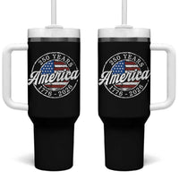 America 250 Years 1776 2026 Tumbler With Handle 250th Anniversary USA Vintage USA Flag