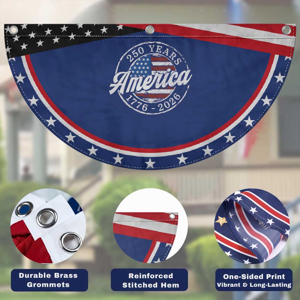 America 250 Years 1776 2026 Patriotic Fan Flag 250th Anniversary USA Vintage USA Flag