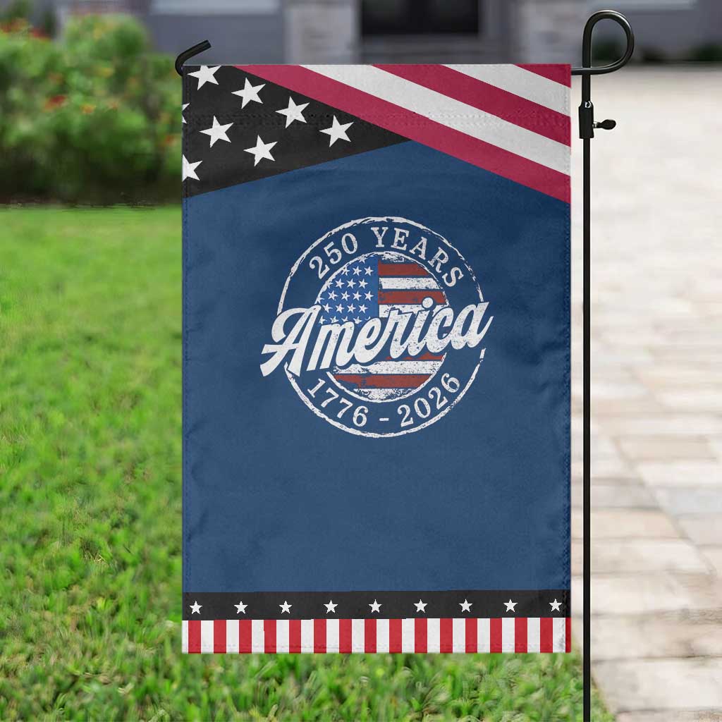 America 250 Years 1776 2026 Patriotic Garden Flag 250th Anniversary USA Vintage USA Flag