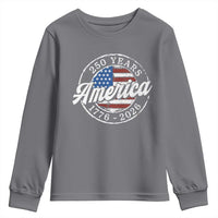 America 250 Years 1776 2026 Youth Sweatshirt 250th Anniversary USA Vintage USA Flag