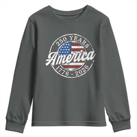 America 250 Years 1776 2026 Youth Sweatshirt 250th Anniversary USA Vintage USA Flag