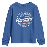 America 250 Years 1776 2026 Youth Sweatshirt 250th Anniversary USA Vintage USA Flag
