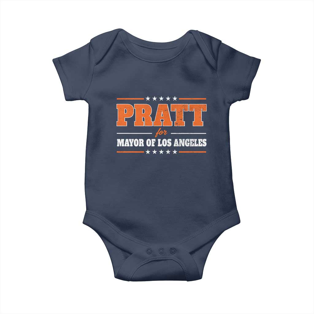 Pratt For Mayor Of Los Angeles Baby Onesie LA Mayoral Election US Political