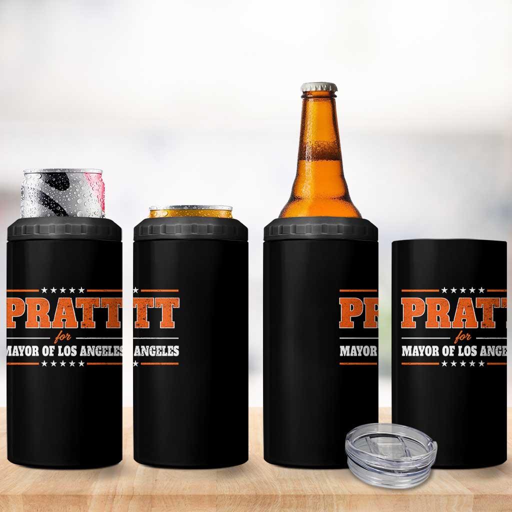 Pratt For Mayor Of Los Angeles 4 in 1 Can Cooler Tumbler LA Mayoral Election US Political