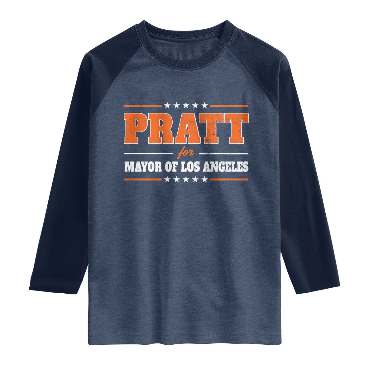 Pratt For Mayor Of Los Angeles Raglan Shirt LA Mayoral Election US Political