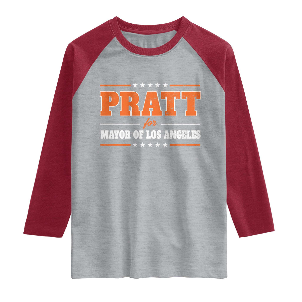 Pratt For Mayor Of Los Angeles Raglan Shirt LA Mayoral Election US Political