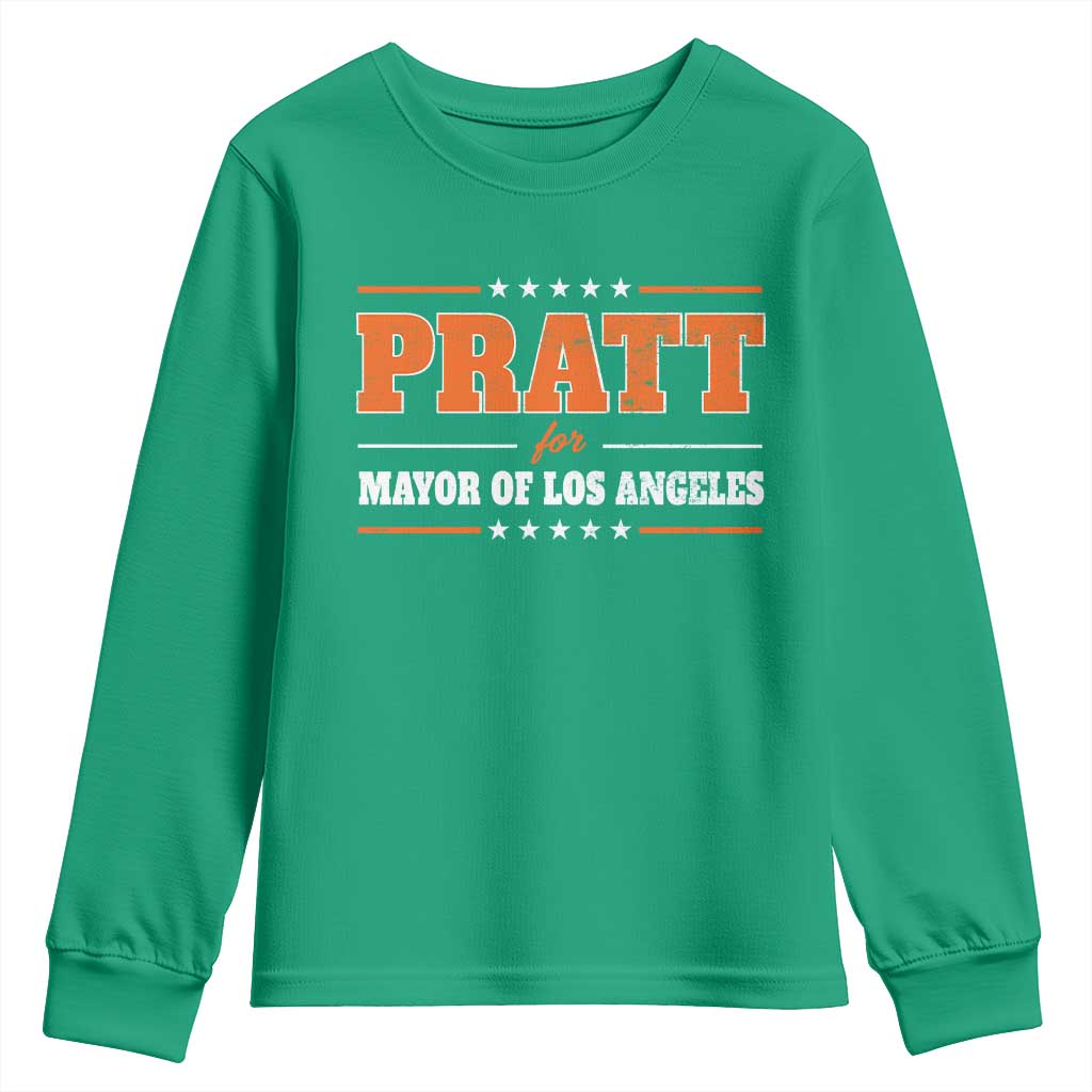 Pratt For Mayor Of Los Angeles Youth Sweatshirt LA Mayoral Election US Political