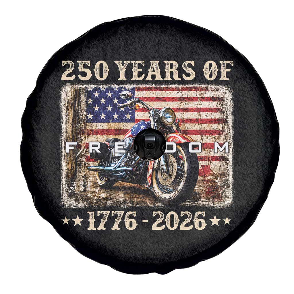 250 Years Of Freedom Motorcycle Patriotic Biker 1776 2026 Spare Tire Cover