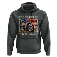 250 Years Of Freedom Motorcycle Patriotic Biker 1776 2026 Hoodie