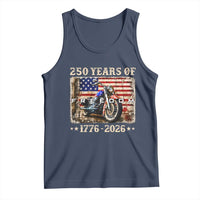 250 Years Of Freedom Motorcycle Patriotic Biker 1776 2026 Tank Top