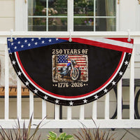 250 Years Of Freedom Motorcycle Biker 1776 2026 Patriotic Fan Flag