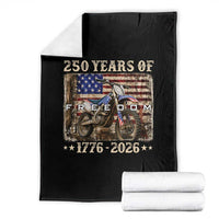 250 Years Of Freedom Dirt Bike Motocross 1776 2026 Throw Blanket