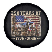 250 Years Of Freedom Dirt Bike Motocross 1776 2026 Spare Tire Cover
