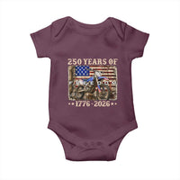 250 Years Of Freedom Dirt Bike Motocross 1776 2026 Baby Onesie