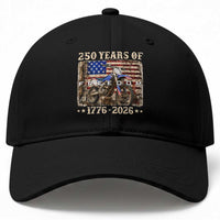 250 Years Of Freedom Dirt Bike Motocross 1776 2026 Baseball Cap