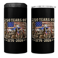 250 Years Of Freedom Dirt Bike Motocross 1776 2026 4 in 1 Can Cooler Tumbler