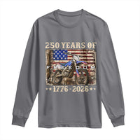 250 Years Of Freedom Dirt Bike Motocross 1776 2026 Long Sleeve Shirt