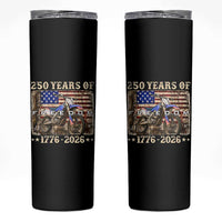 250 Years Of Freedom Dirt Bike Motocross 1776 2026 Skinny Tumbler