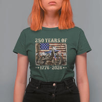 250 Years Of Freedom Dirt Bike Motocross 1776 2026 T Shirt For Women