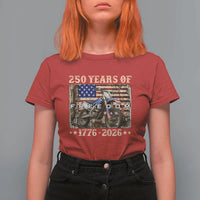 250 Years Of Freedom Dirt Bike Motocross 1776 2026 T Shirt For Women