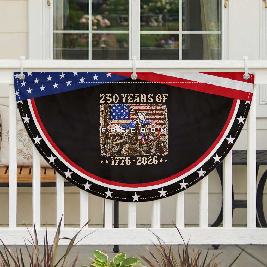 250 Years Of Freedom Dirt Bike Motocross 1776 2026 Patriotic Fan Flag