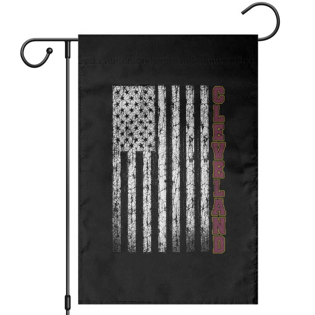 Cleveland Ohio State Pride Vintage American Flag Garden Flag Vintage American Flag Ohio State Pride
