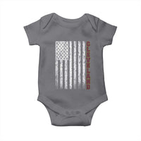 Cleveland Ohio State Pride Vintage American Flag Baby Onesie