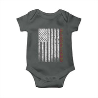 Cleveland Ohio State Pride Vintage American Flag Baby Onesie