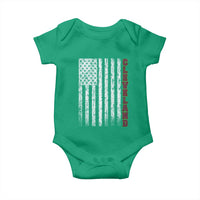 Cleveland Ohio State Pride Vintage American Flag Baby Onesie
