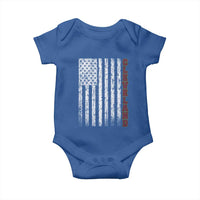 Cleveland Ohio State Pride Vintage American Flag Baby Onesie