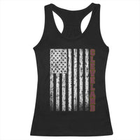Cleveland Ohio State Pride Vintage American Flag Racerback Tank Top