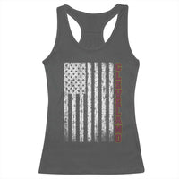 Cleveland Ohio State Pride Vintage American Flag Racerback Tank Top