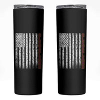 Cleveland Ohio State Pride Vintage American Flag Skinny Tumbler Vintage American Flag Ohio State Pride